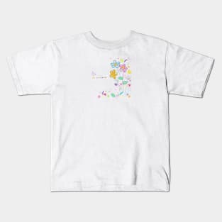 Decorative spring flowers Kids T-Shirt